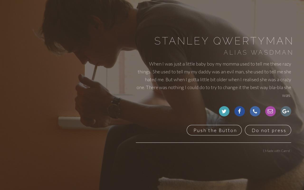 Carrd profile picture for @stanley